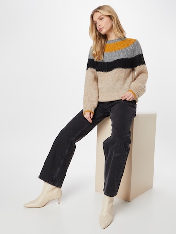 PULZ Jeans Pullover 'MIMI' in Beige