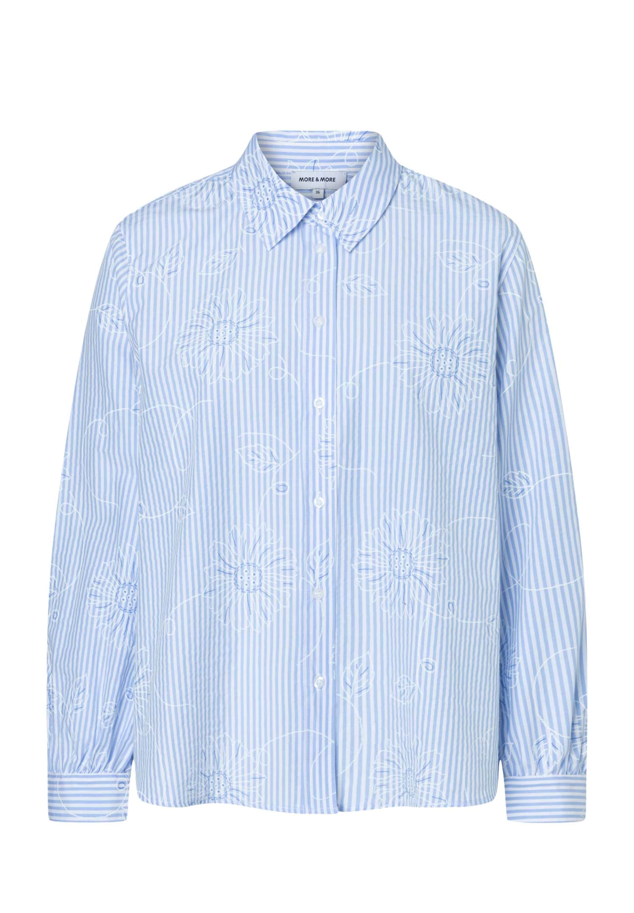 MORE & MORE - Blusa en azul: frente