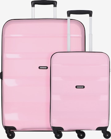 American Tourister Suitcase Set 'Bon Air' in Pink: front
