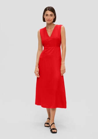 Robe s.Oliver BLACK LABEL en rouge : devant