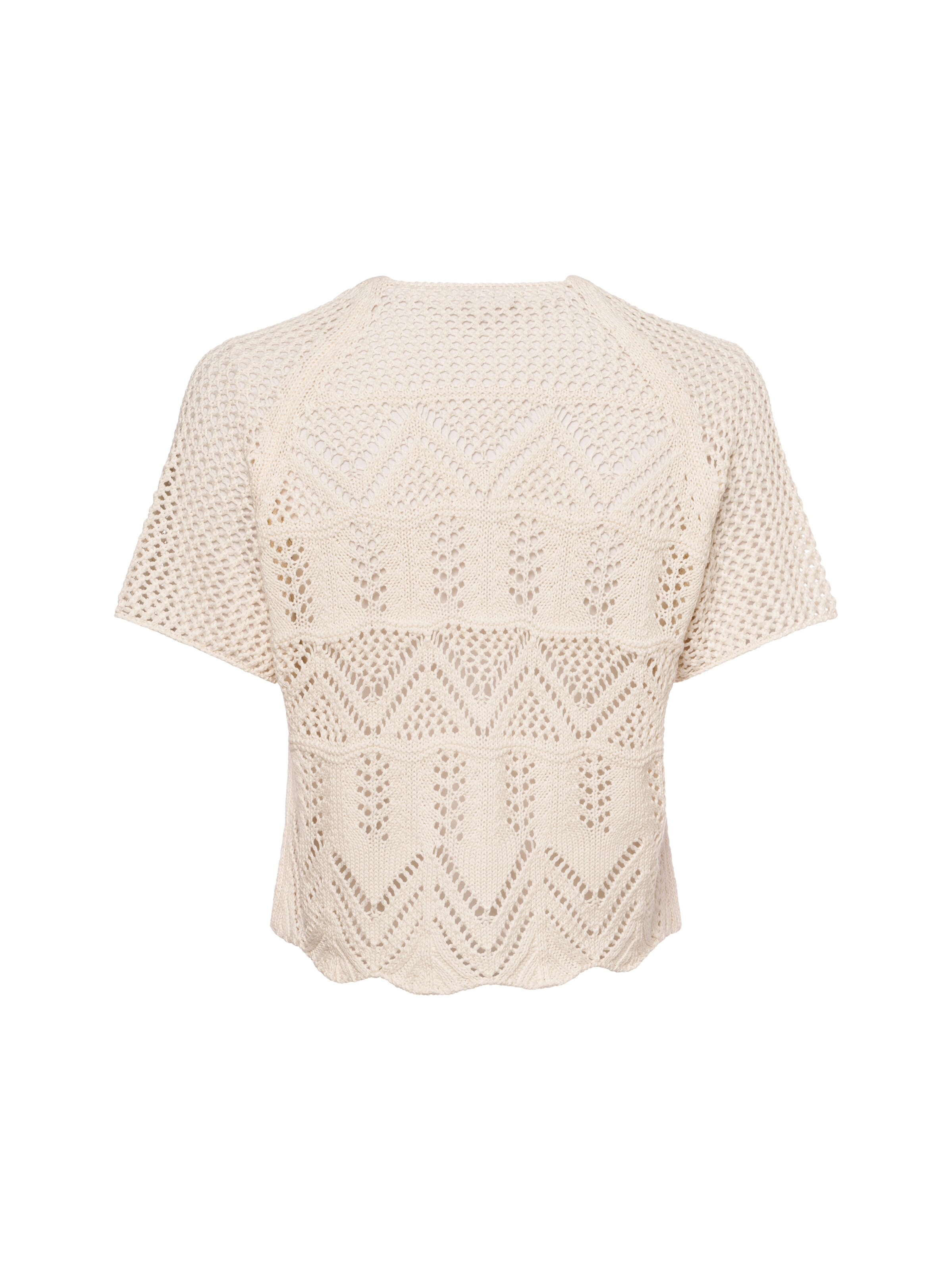 Marie Lund Gebreid vest ' ' in Wit