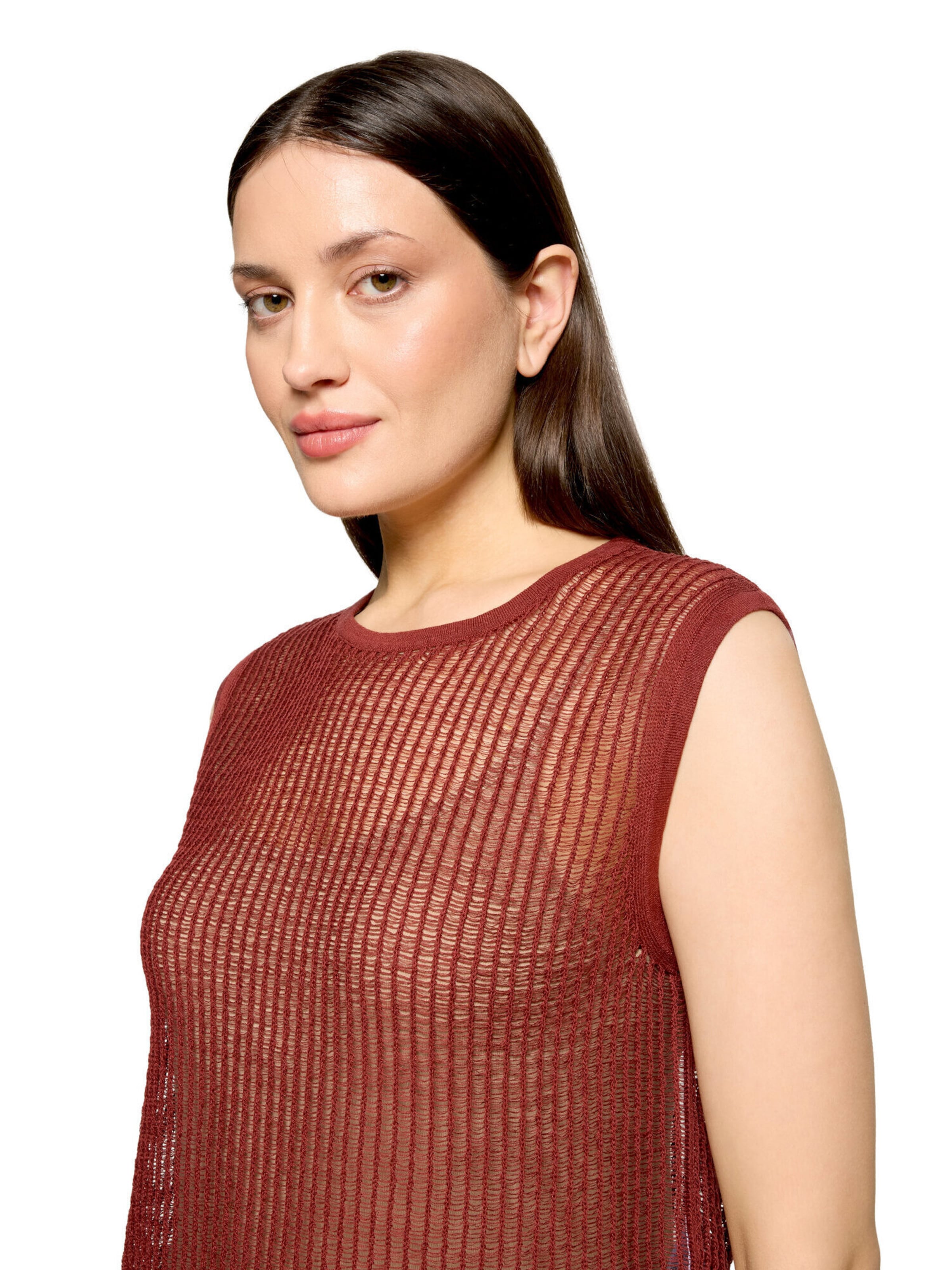 Tops en tricot Cartoon en marron