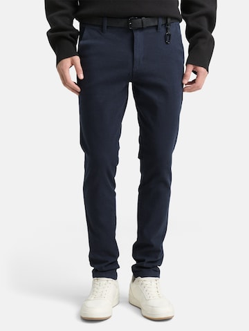 Coupe slim Pantalon chino TOM TAILOR DENIM en bleu