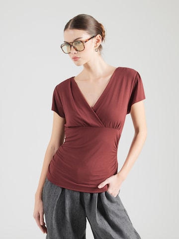 Tricou 'Lena' de la ABOUT YOU pe maro: față