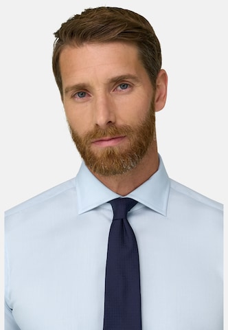 Fit confort Chemise Boggi Milano en bleu : devant