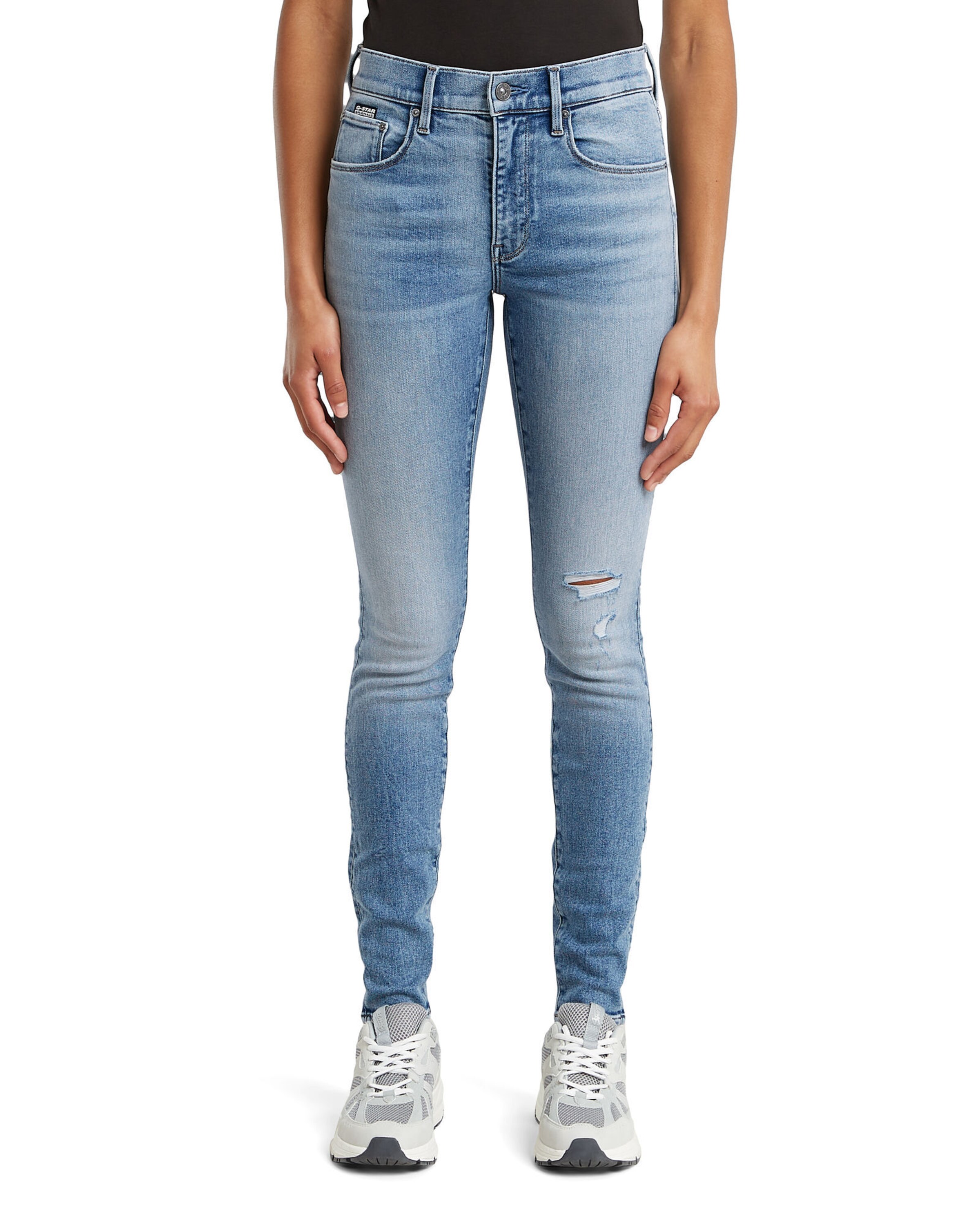 G-STAR Skinny Jeans in Blau: Vorderseite