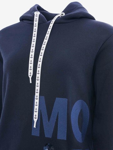 Zwillingsherz Sweatshirt 'MOIN' in Blue