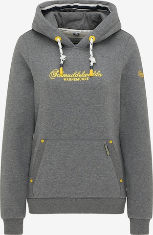 Schmuddelwedda Sweatshirt 'Warnemünde' in Grijs: voorkant