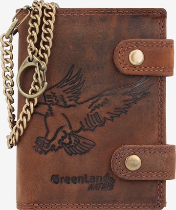 Greenland Nature Wallet 'Montenegro' in Brown: front