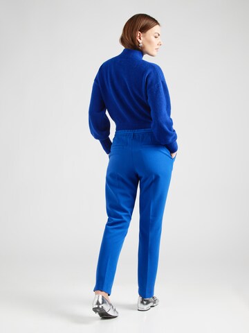 Summum Regular Pleat-Front Pants in Blue