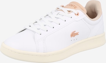 LACOSTE Platform trainers 'Carnaby' in White: front