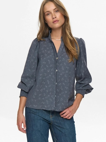 Camicia da donna di NÜMPH in blu: frontale