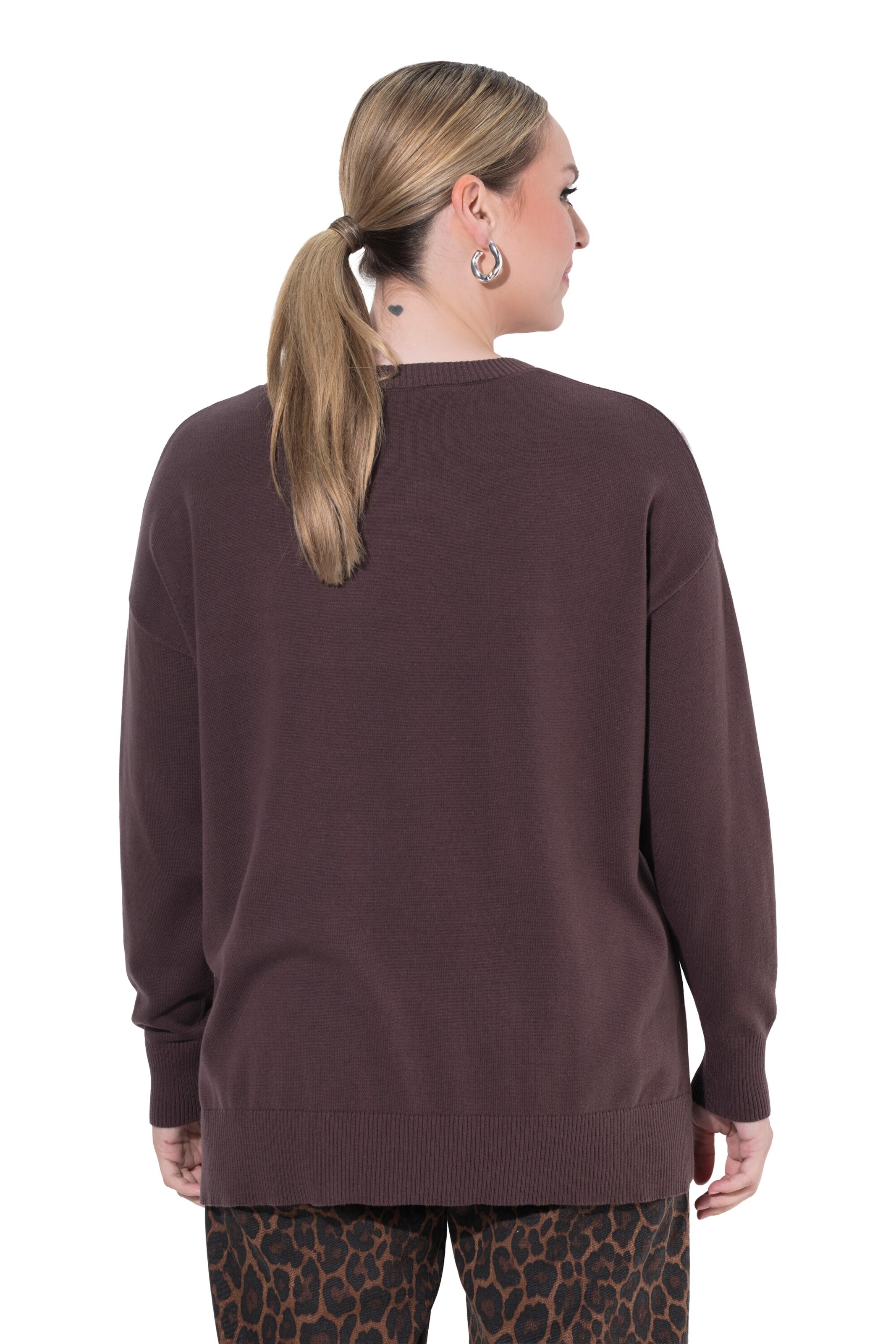 MIAMODA Sweater in Brown
