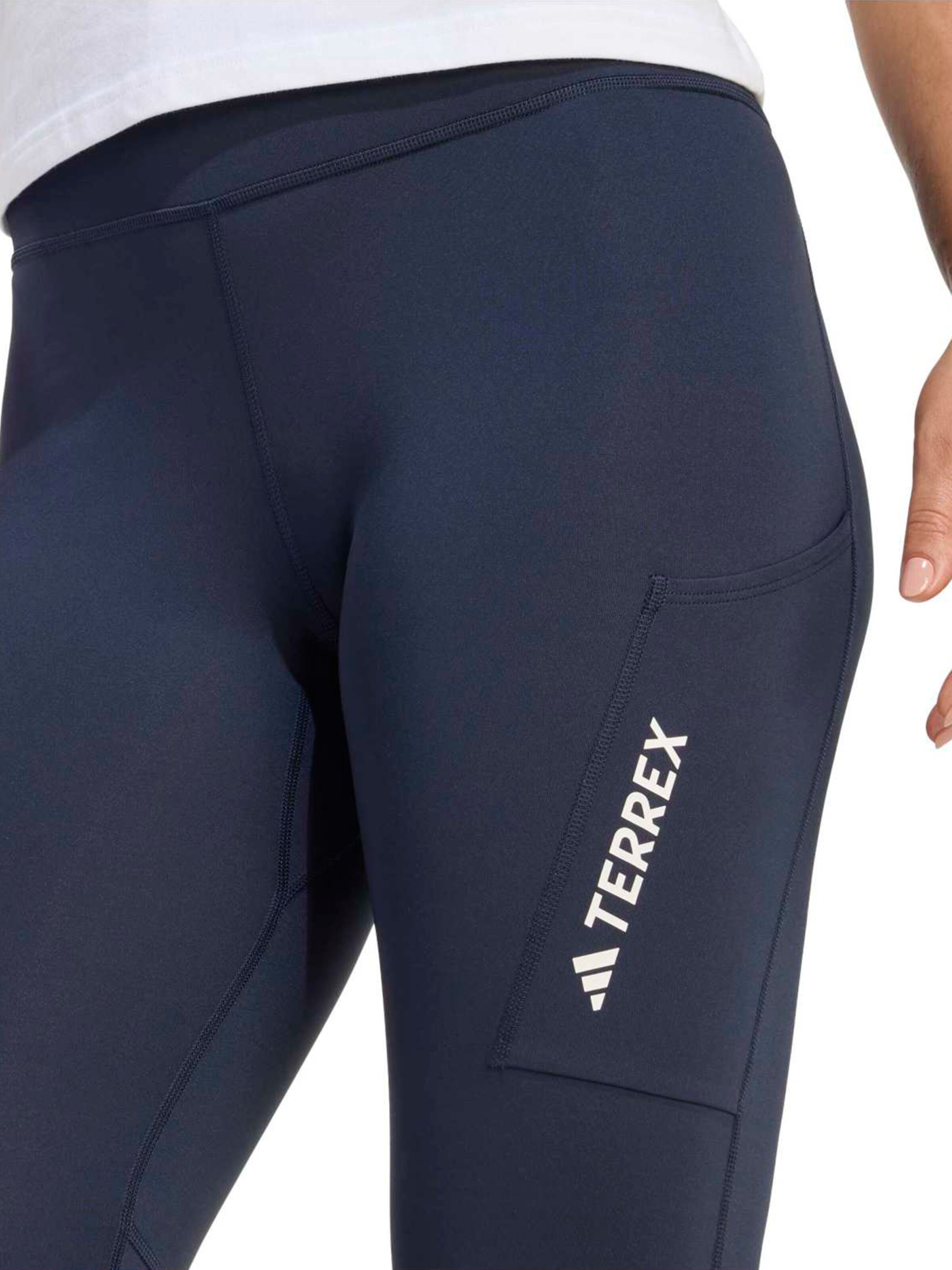 ADIDAS TERREX Skinny Outdoorbroek 'MT' in Zwart