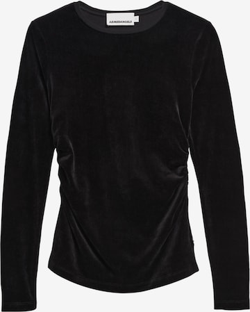ARMEDANGELS Longsleeve ADAAJA LORA VELVET in Schwarz: Vorderseite