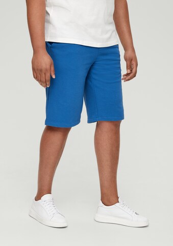 s.Oliver Men Big Sizes Loose fit Pants in Blue: front