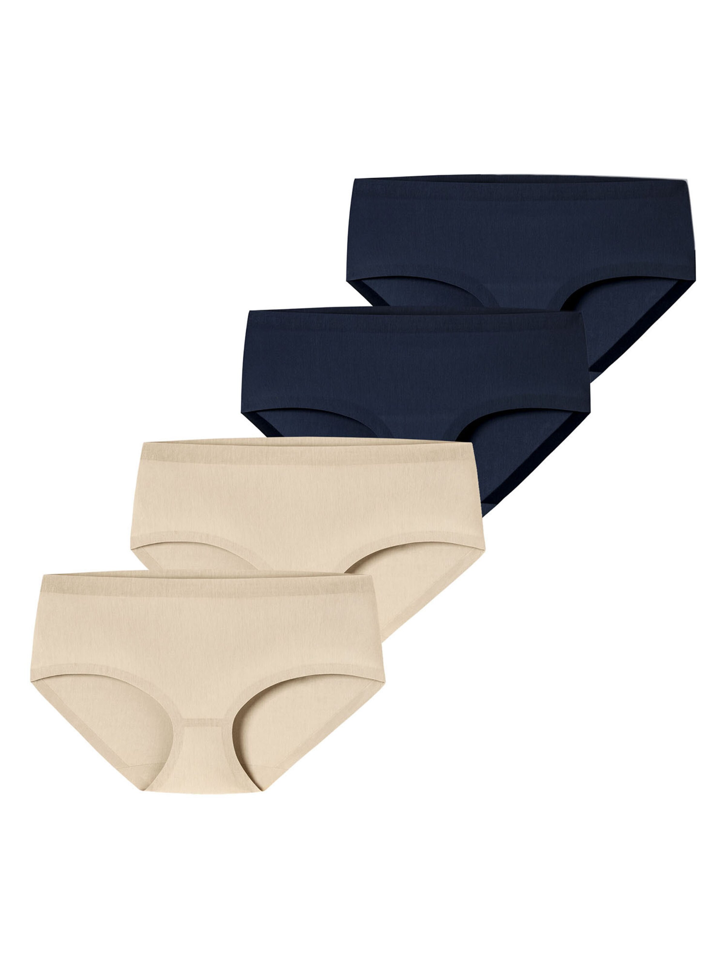 SCHIESSER Boyshorts ' Invisible Cotton ' in Beige / Sand / Night blue, Item view