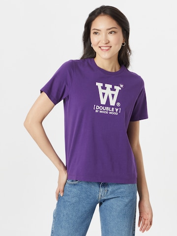 T-shirt 'Mia' WOOD WOOD en violet : devant