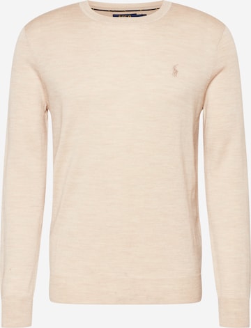 Polo Ralph Lauren Regularny krój Sweter w kolorze beżowy: przód