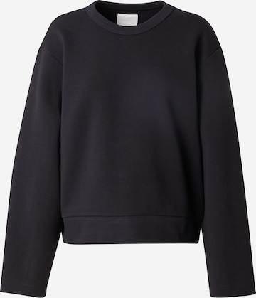 juoda elvine Megztinis be užsegimo 'Alba': priekis