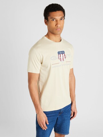 GANT T-Shirt in Beige: predná strana