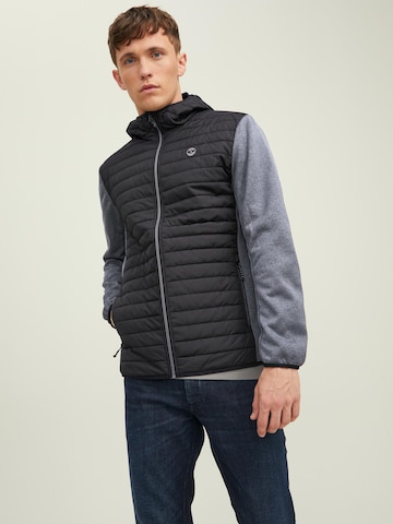 JACK & JONES Regular fit Between-Season Jacket in Black: front