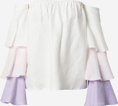 KAN Shirt 'PETALS' in Purple / Lilac / White, Item view