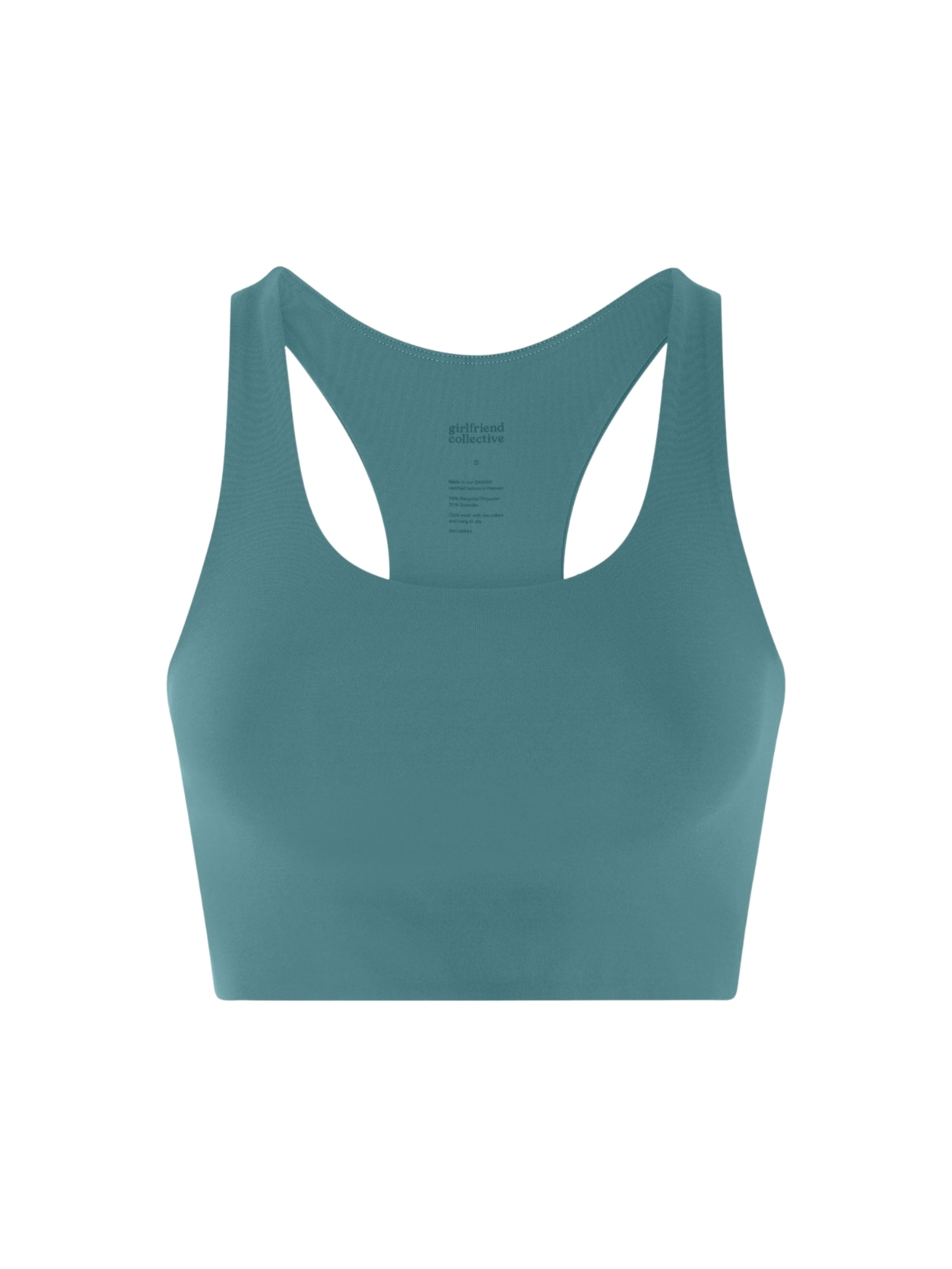 Bustier Haut ' Paloma ' Girlfriend Collective en vert : devant