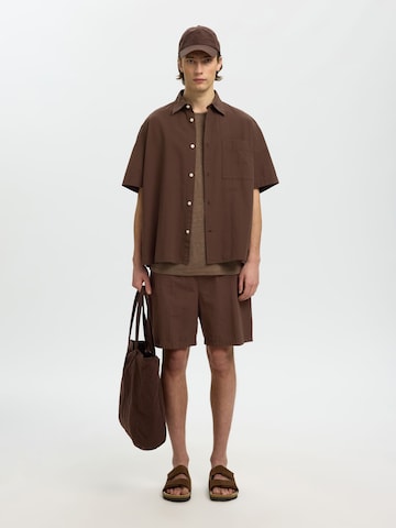 SELECTED Regular Pants in Brown