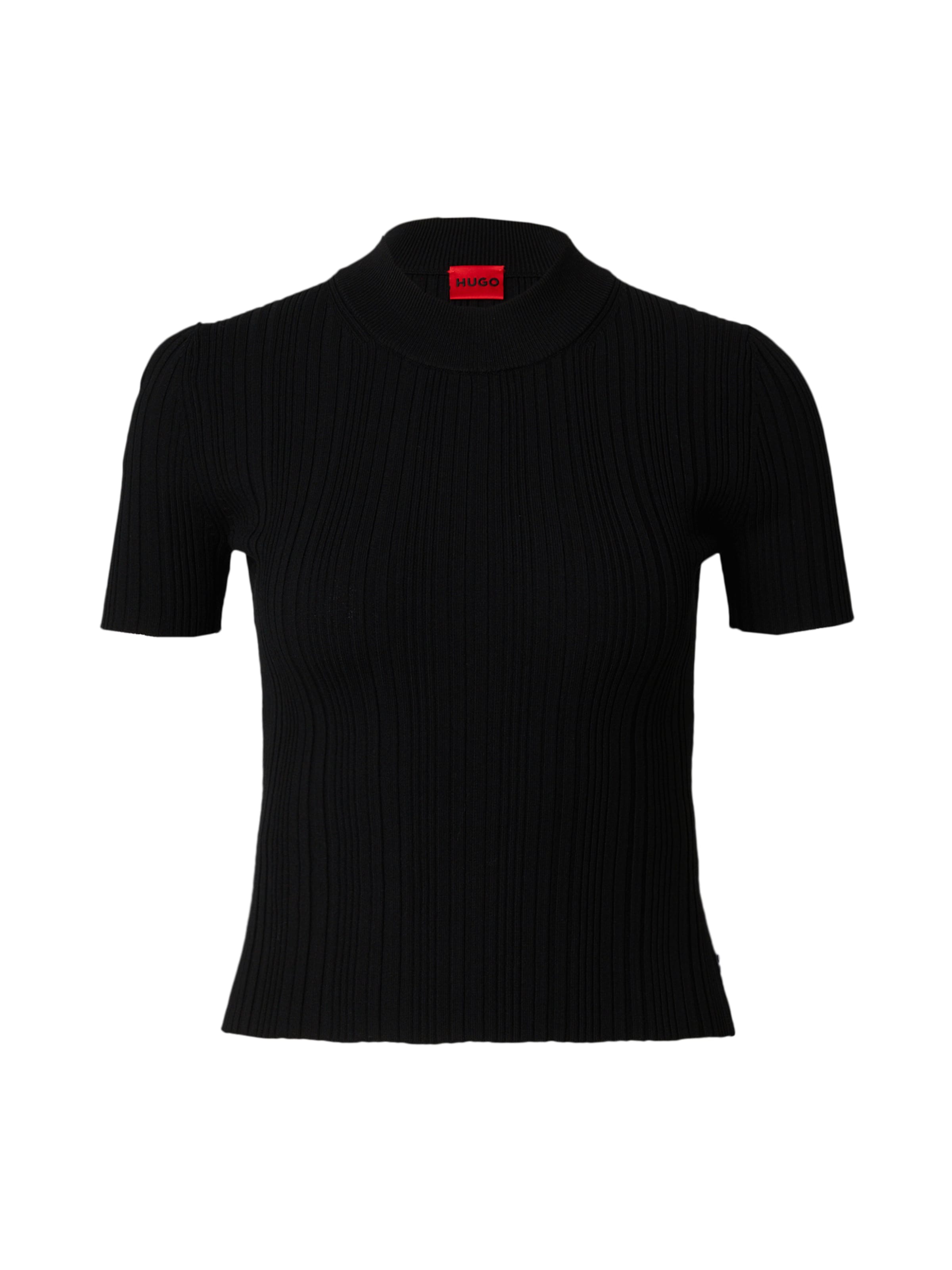 HUGO Sweter 'Sarpharim' w kolorze czarny: przód