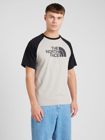 T-Shirt THE NORTH FACE en beige : devant