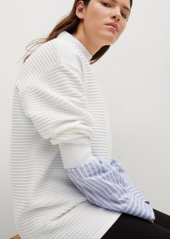 MANGO Sweater 'Maker' in White