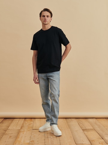 DAN FOX APPAREL Shirt 'Cem' in Zwart