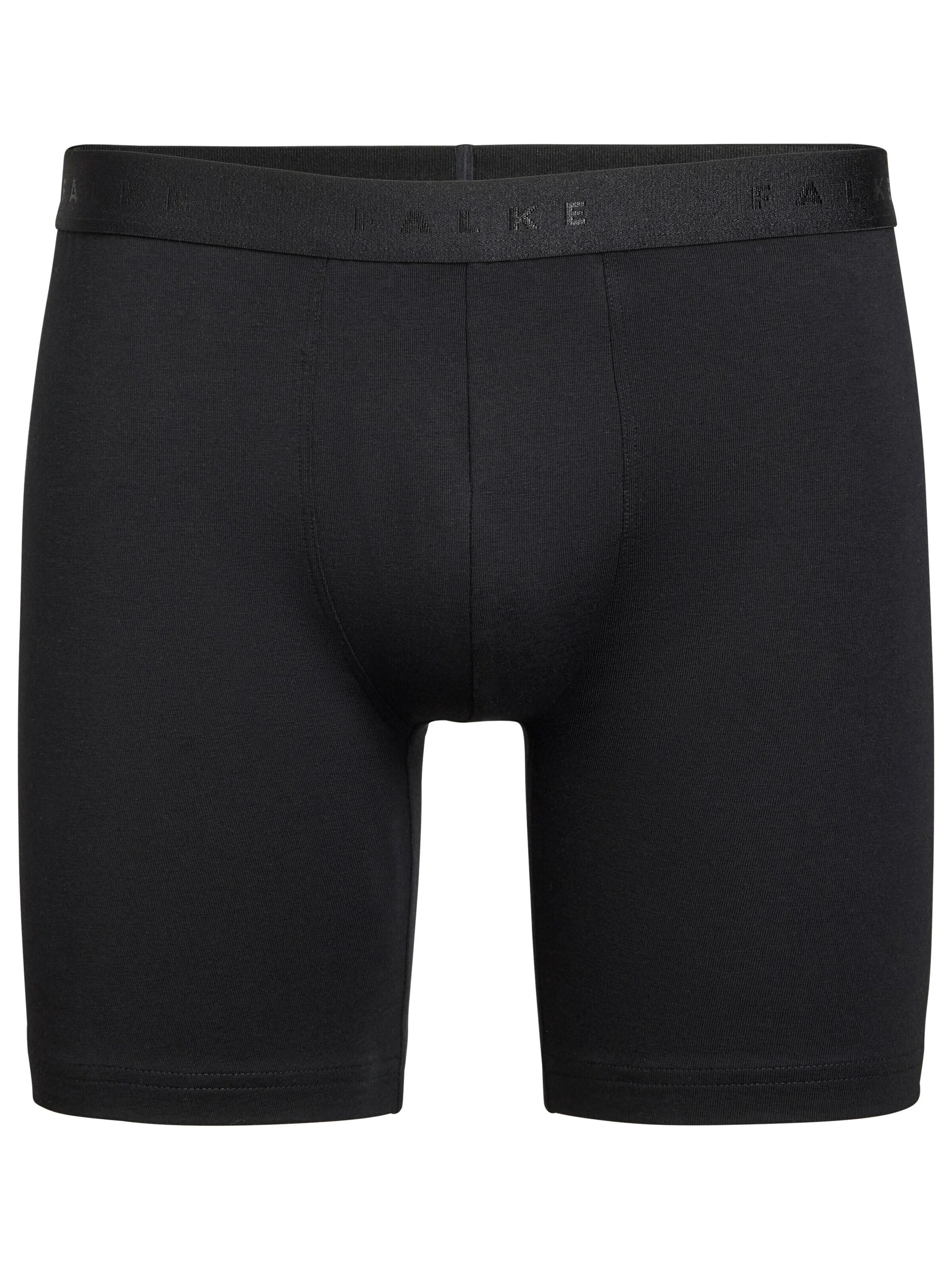 FALKE Boxer shorts '2-Pack Long Leg' in Black