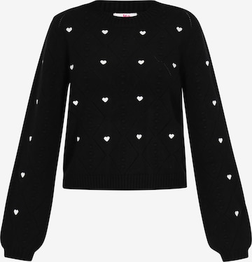 MYMO Sveter - Čierna: predná strana