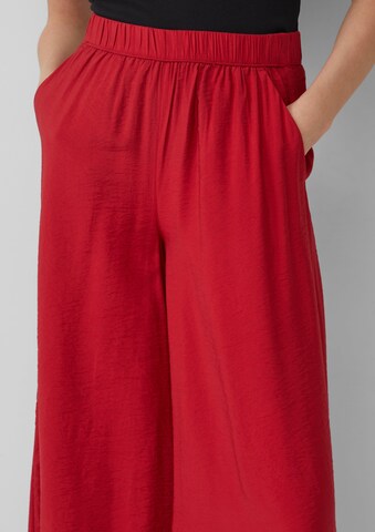 s.Oliver Wide Leg Hose in Rot