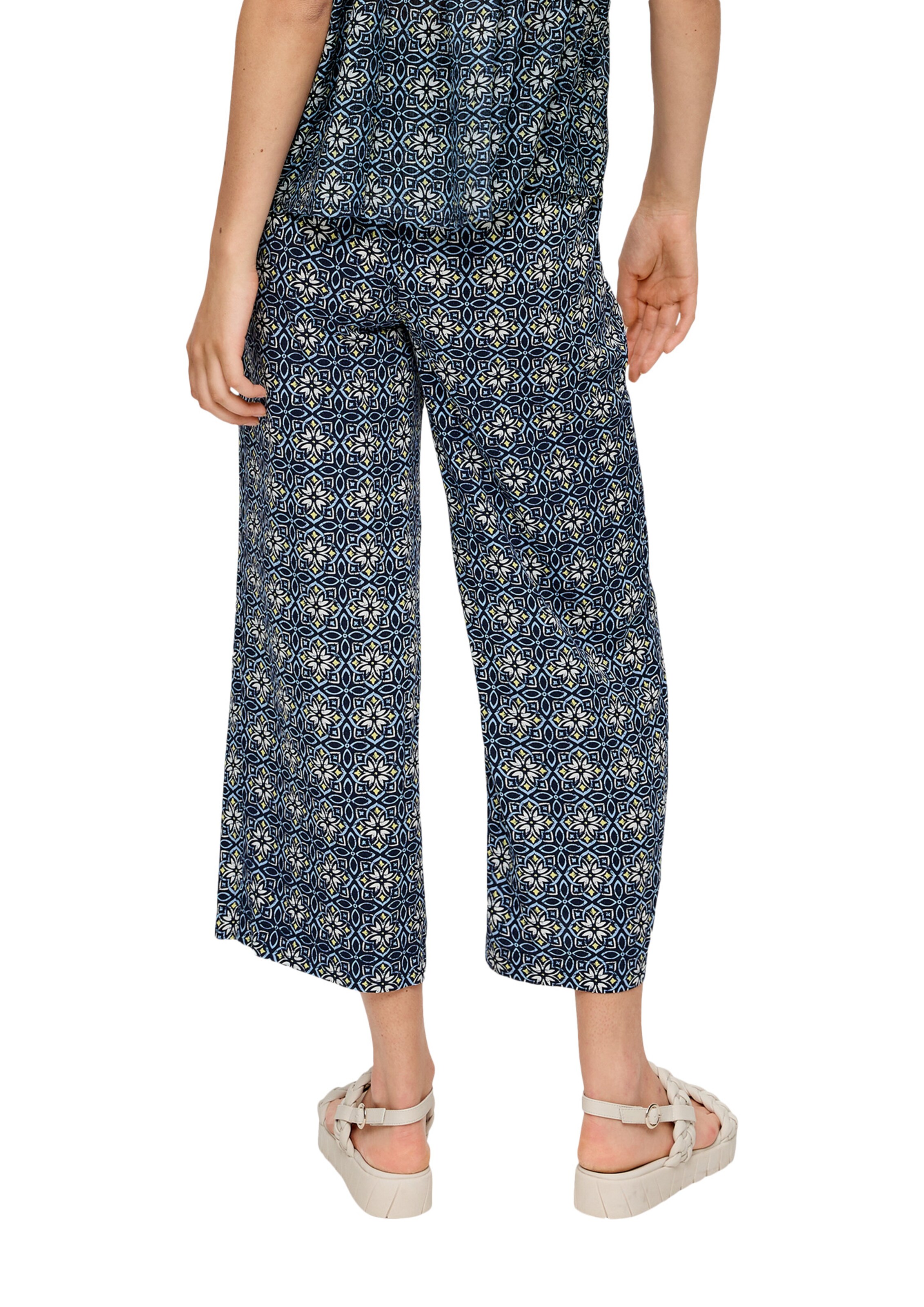 s.Oliver Wide leg Broek in Blauw