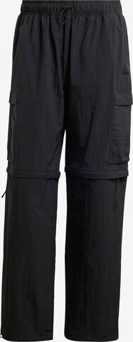 ADIDAS SPORTSWEAR Loose fit Outdoor trousers 'City Escape' in Black: front