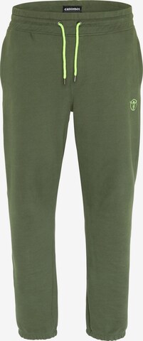 CHIEMSEE Tapered Pants in Green: front