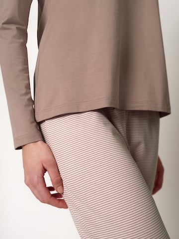 HUBER Pajama ' Night Basic Selection ' in Brown