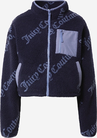 Veste en polaire fonctionnelle Juicy Couture Sport en bleu : devant