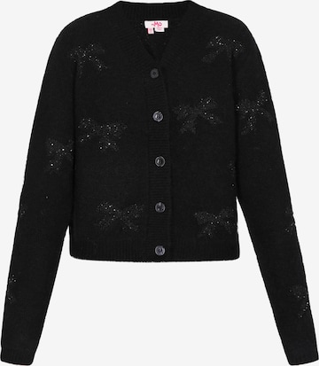 MYMO Strickjacke in Schwarz: Vorderseite