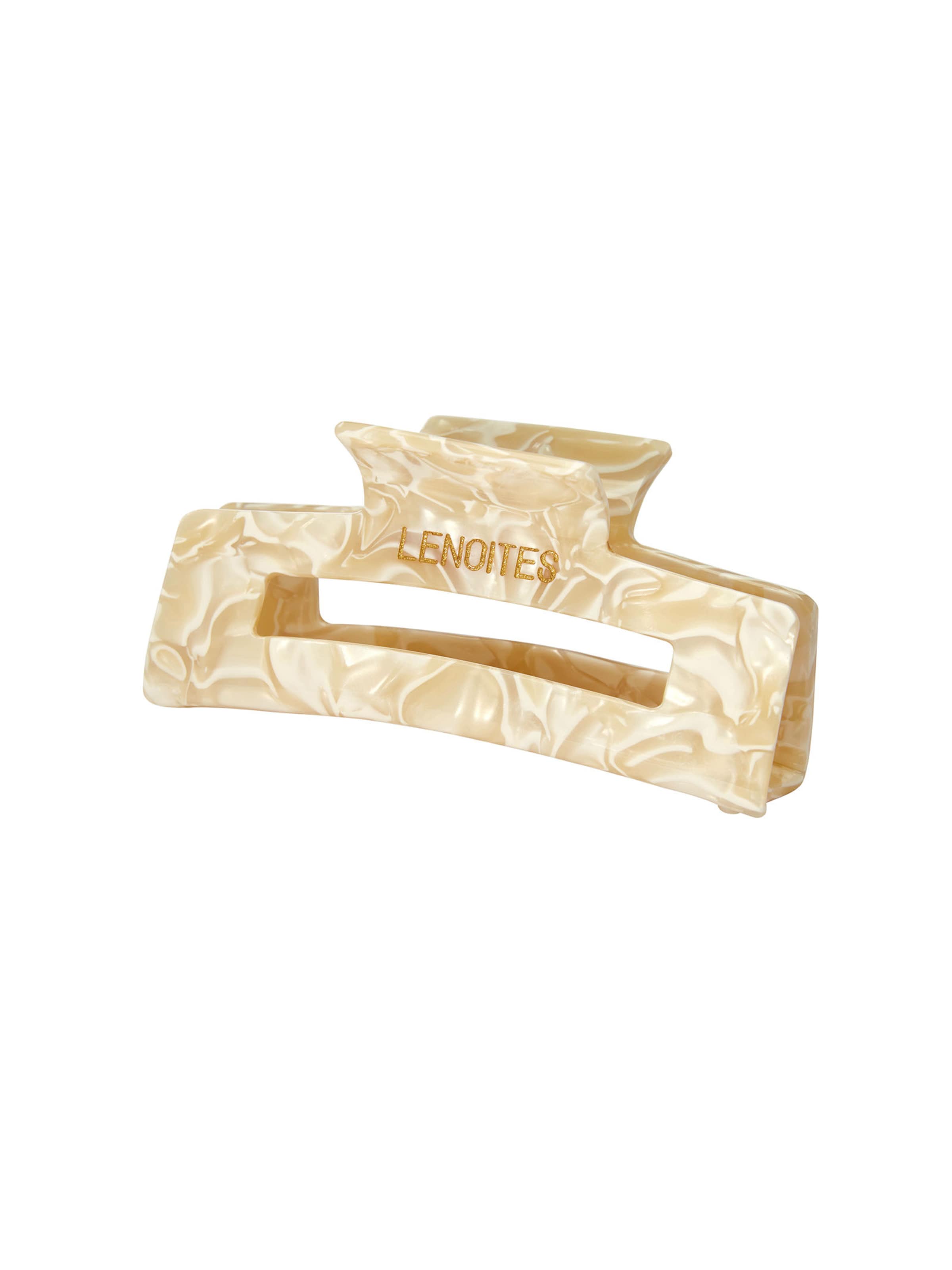 Lenoites Haarschmuck 'Champagne Pearl' in Gold: Vorderseite