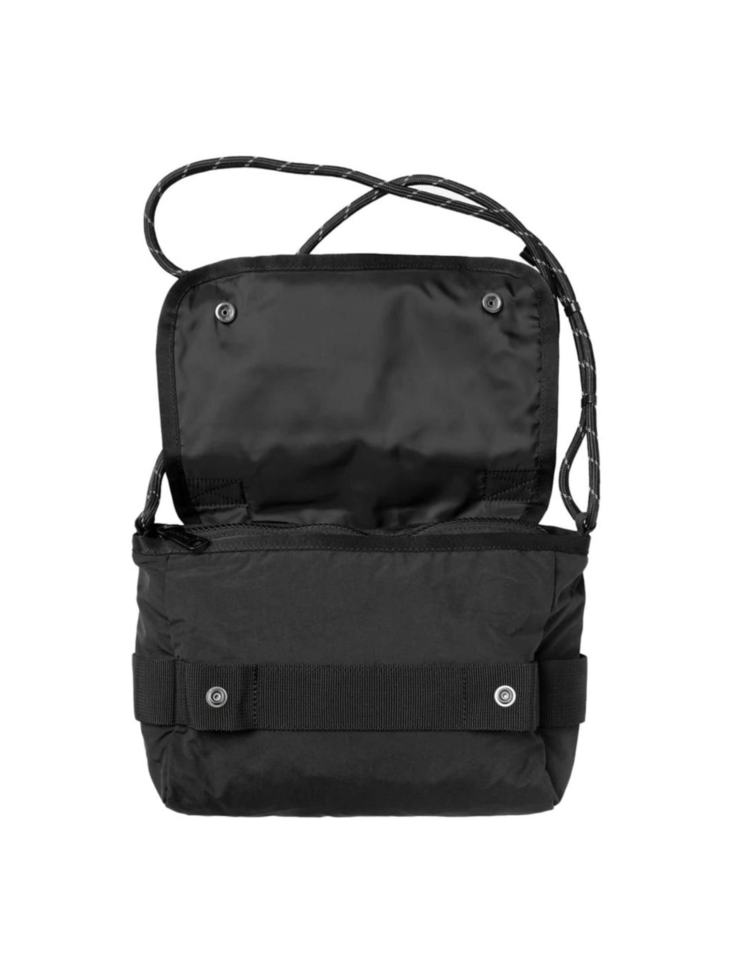Carhartt WIP Crossbody bag 'TRAVON SHOULDER BAG BLACK / WHITE' in Black