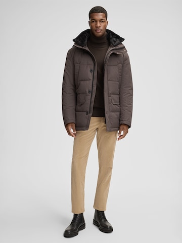 STRELLSON Winter jacket 'Plaza 2.0' in Brown