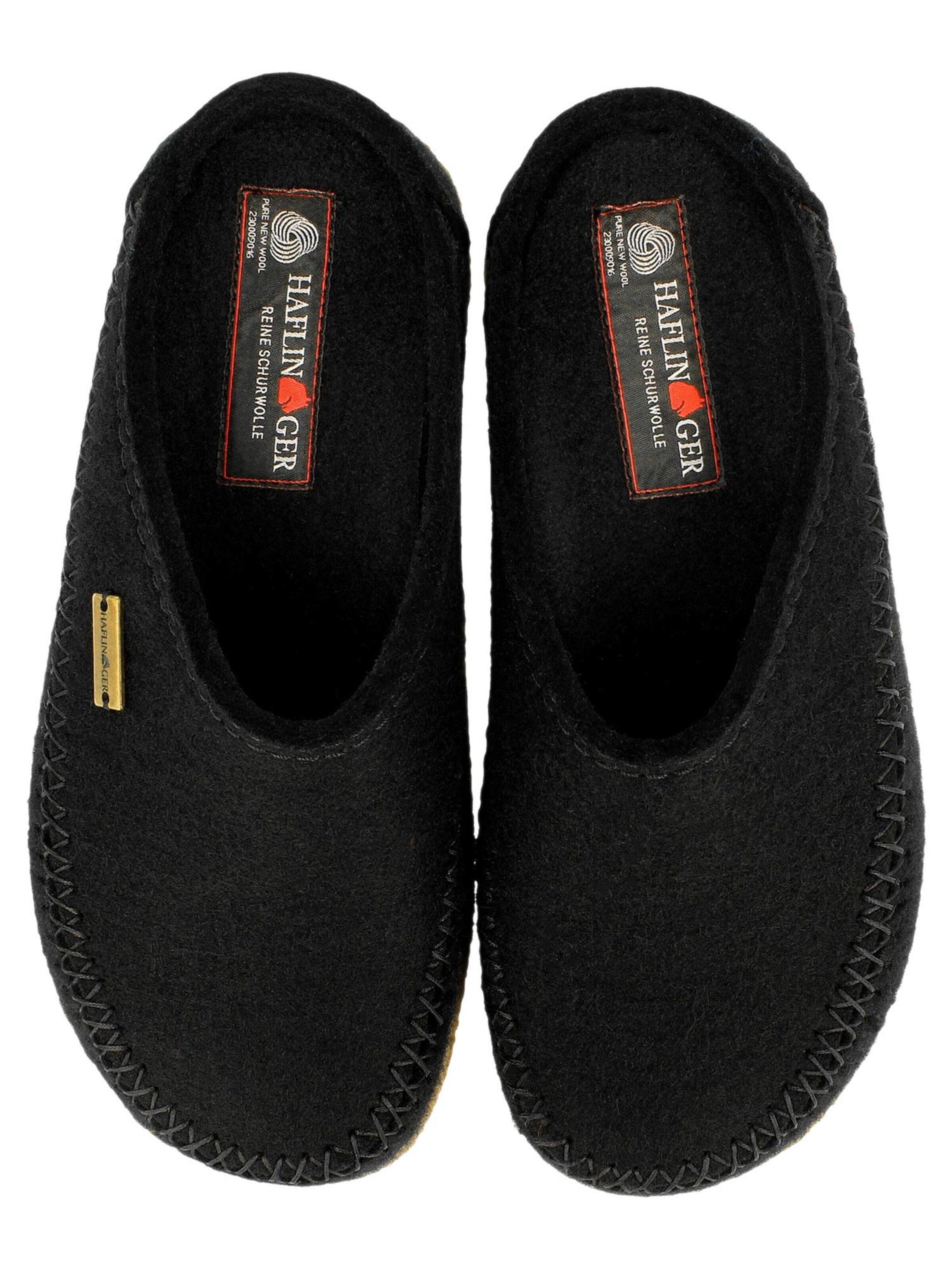 HAFLINGER Slipper 'Blizzard Credo' in Black