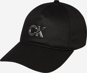 Casquette Calvin Klein en noir : devant