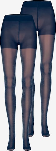 Nur Die - Collants finos ' Karneval Glitzer 25 DEN 2-Pack ' em azul: frente