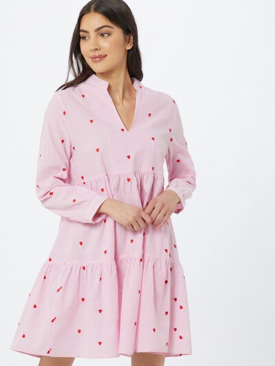 Rochie tip bluză 'Elena' Zwillingsherz pe roz / roșu / alb, Vizualizare model