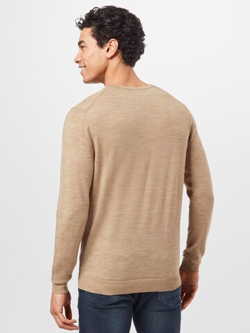 SELECTED HOMME Pullover in Braun